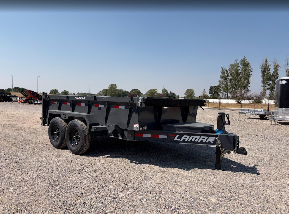 New 2027 Lamar Trailers 7X12 14K Scissor Lift Dump Trailer
