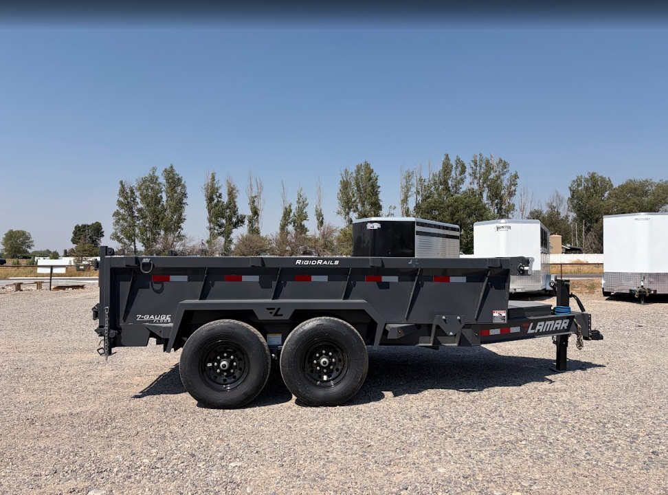New 2027 Lamar Trailers 7X12 14K Scissor Lift Dump Trailer