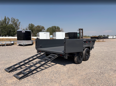 New 2027 Lamar Trailers 7X12 14K Scissor Lift Dump Trailer