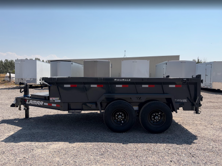 New 2027 Lamar Trailers 7X12 14K Scissor Lift Dump Trailer