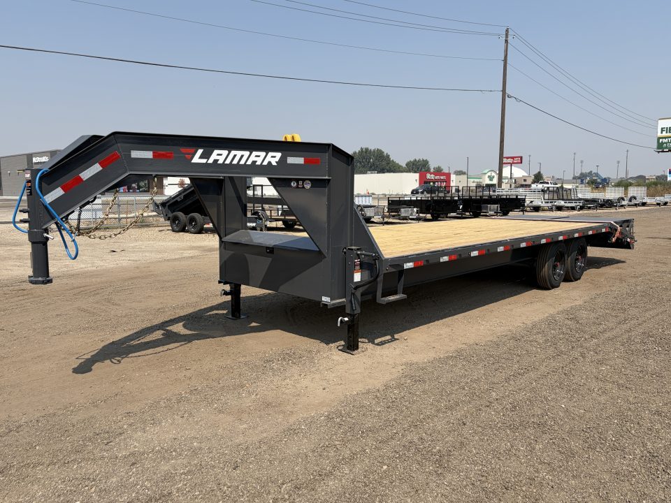 New 2027 Lamar 8X20+5 16K Gooseneck Equipment Trailer
