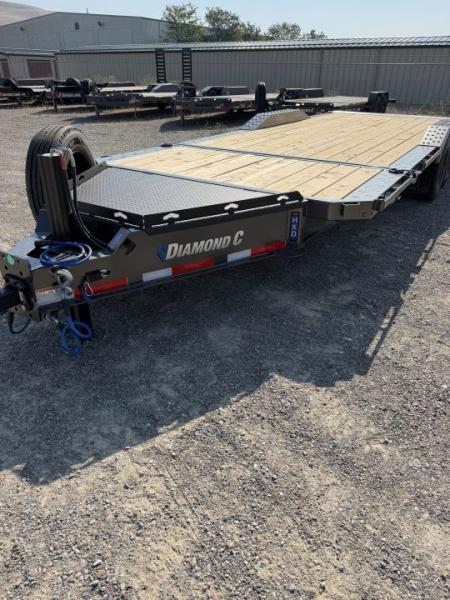New 2026 Diamond C Trailers HXD210L22X102-PRO Extra Wide Tilt Trailer