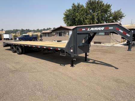 New 2027 Lamar 8X27+5 24K Gooseneck Equipment Trailer