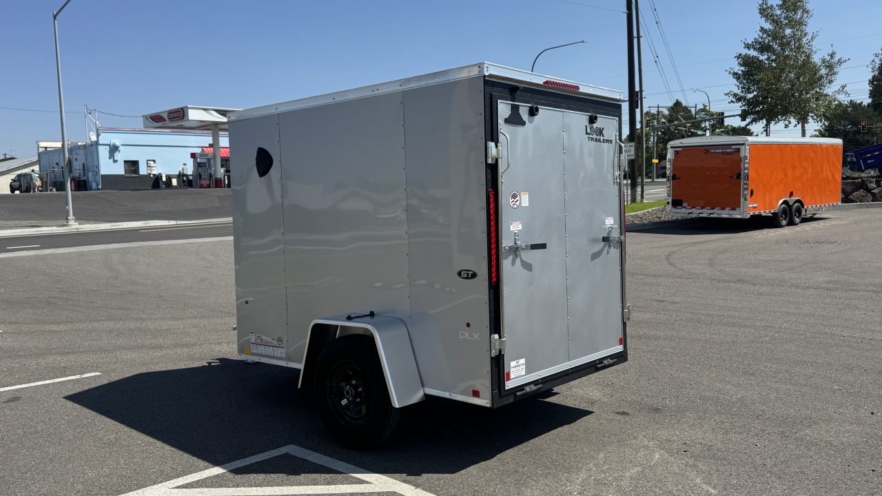 New 2027 Look Trailers 5X8 ST DLX FLAT TOP V-NOSE 3K Cargo / Enclosed Trailer