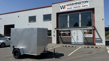 New 2027 Look Trailers 5X8 ST DLX FLAT TOP V-NOSE 3K Cargo / Enclosed Trailer