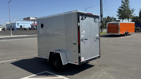 New 2027 Look Trailers 5X8 ST DLX FLAT TOP V-NOSE 3K Cargo / Enclosed Trailer