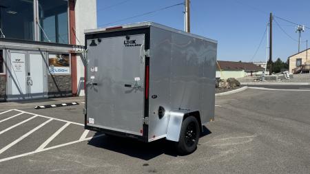 New 2027 Look Trailers 5X8 ST DLX FLAT TOP V-NOSE 3K Cargo / Enclosed Trailer