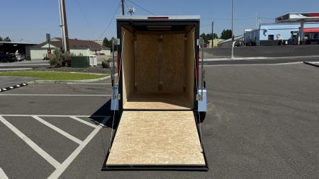 New 2027 Look Trailers 5X8 ST DLX FLAT TOP V-NOSE 3K Cargo / Enclosed Trailer