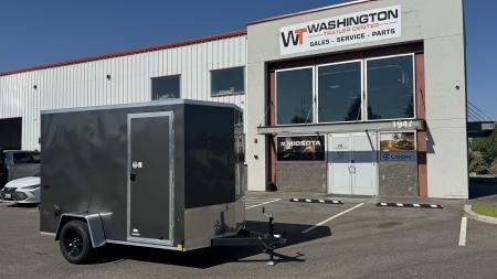New 2027 Look Trailers 6 x 10 ST DLX Flat Top V-Nose 3K Cargo / Enclosed Trailer