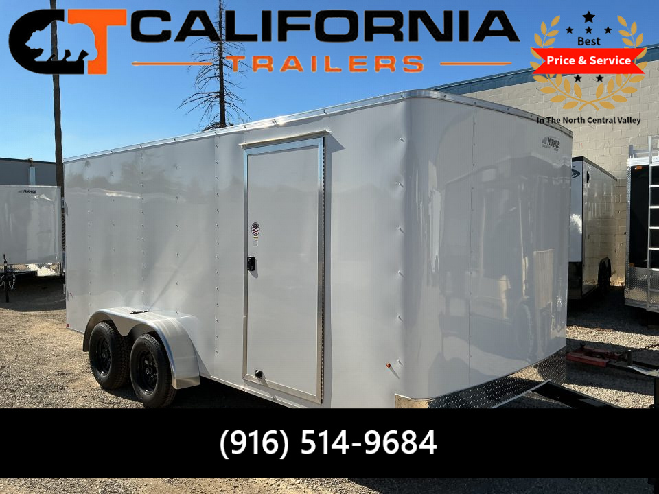 New 2027 Mirage Trailers 7x16 EXPO Cargo Flat Top Round Front 7K Cargo / Enclosed Trailer