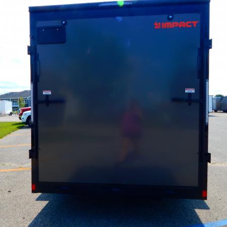New 2027 Impact Trailers 7 x 16 Quake Flat Top V-Nose 7K Cargo / Enclosed Trailer