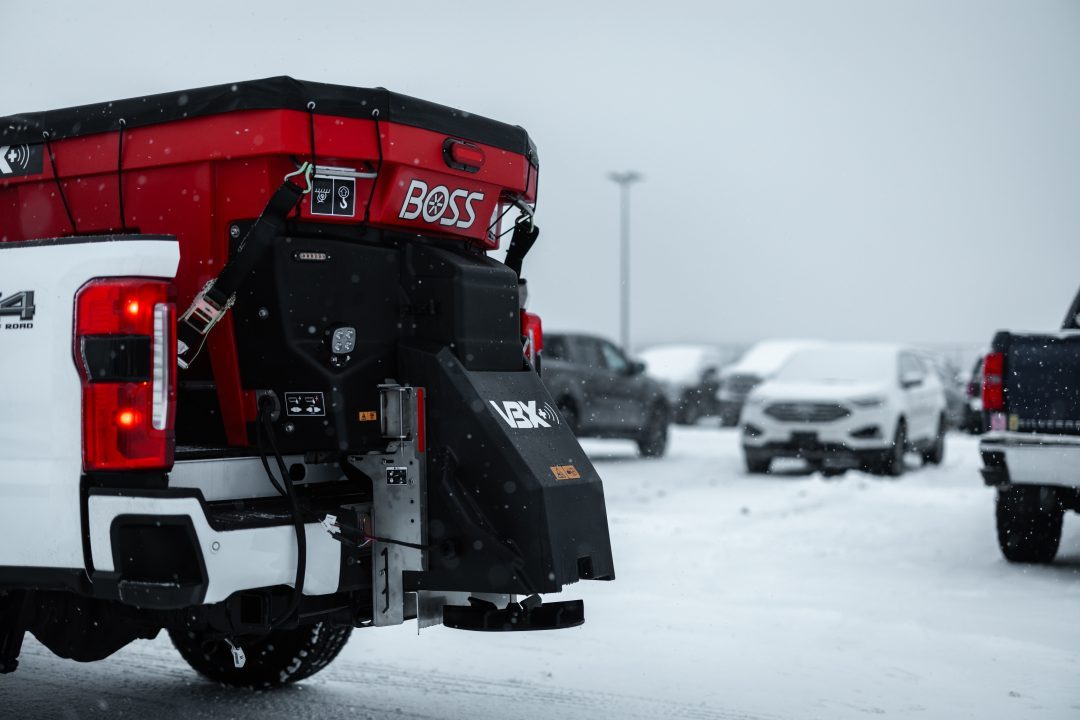 New 2026 BOSS VBX+ 3 Yard Pintle Salt Spreader