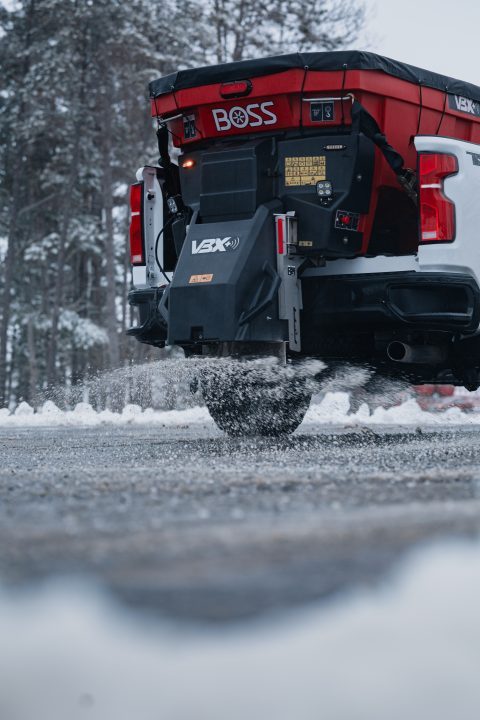 New 2026 BOSS VBX+ 3 Yard Pintle Salt Spreader
