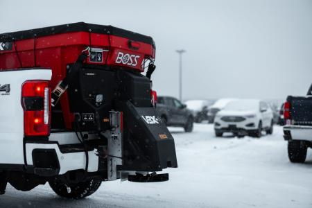 New 2026 BOSS VBX+ 3 Yard Pintle Salt Spreader
