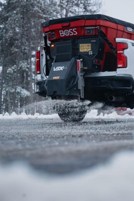 New 2026 BOSS VBX+ 3 Yard Pintle Salt Spreader
