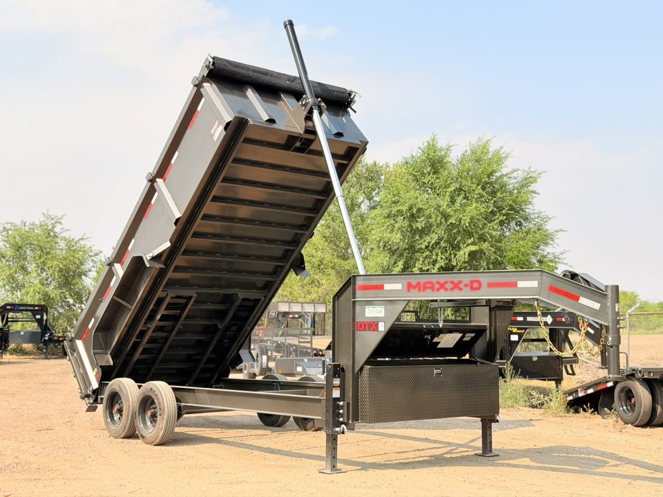 New 2027 MAXD 7-16 Telescopic Gooseneck Dump W/ 18 PLY TIre Upgrade 8K Axles
