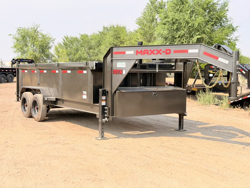 New 2027 MAXD 7-16 Telescopic Gooseneck Dump W/ 18 PLY TIre Upgrade 8K Axles
