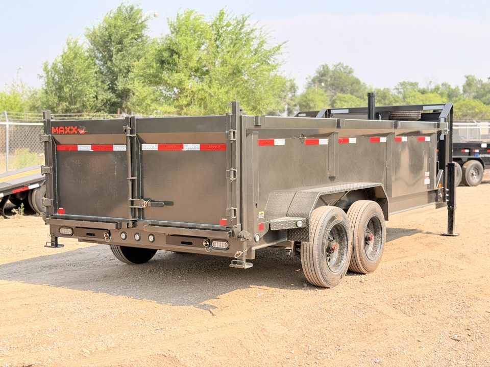 New 2027 MAXD 7-16 Telescopic Gooseneck Dump W/ 18 PLY TIre Upgrade 8K Axles