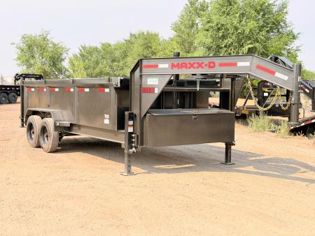 New 2027 MAXD 7-16 Telescopic Gooseneck Dump W/ 18 PLY TIre Upgrade 8K Axles