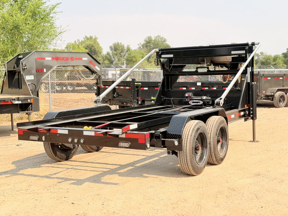 New 2027 MAXD 7-14 Gooseneck Roll-Off Dump W/ 18 PLY Tire Upgrade 8K Axles