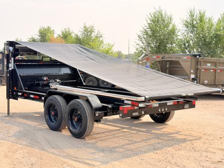 New 2027 MAXD 7-14 Gooseneck Roll-Off Dump W/ 18 PLY Tire Upgrade 8K Axles