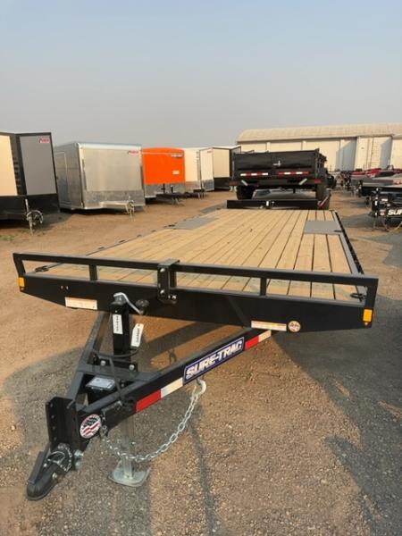 New 2026 Sure-Trac 8.5 X 20 LOW PROFILE DECKOVER FLATBED 10K Deckover Trailer