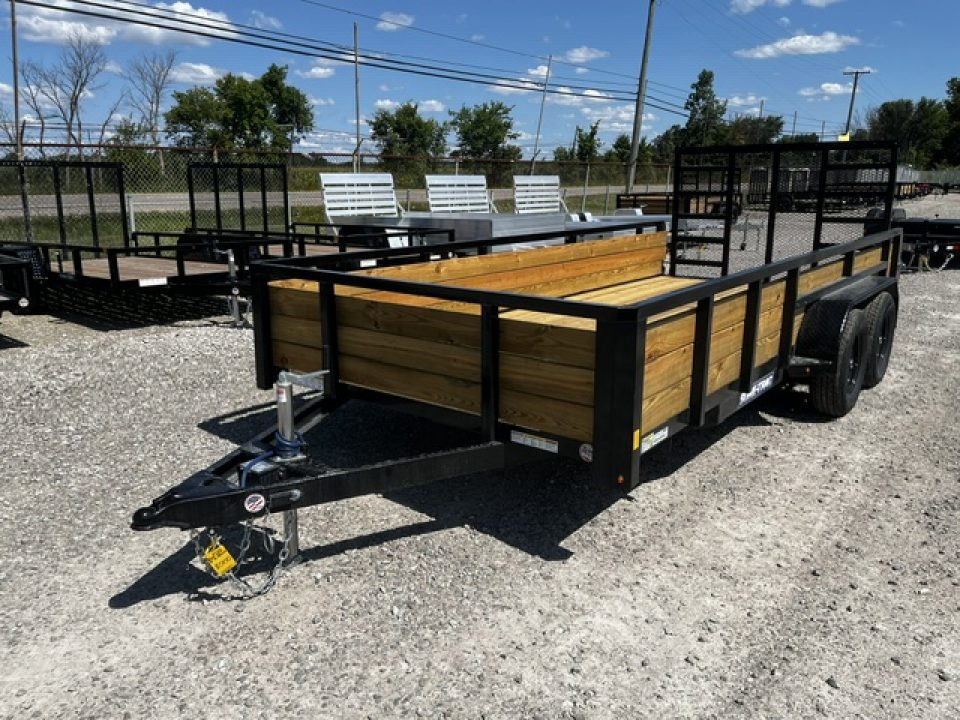 New 2026 Sure-Trac 7x16 7K 3-Board Utility Trailer
