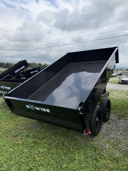 New 2027 BWise 6x10 Deckover Dump Trailer w/ One Piece Gate (7K GVW)