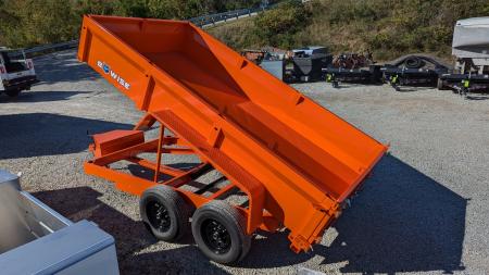 New 2027 BWISE 6x10 Lo Pro Equipment Dump w/ Underbody Ramps
