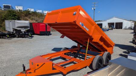 New 2027 BWISE 6x10 Lo Pro Equipment Dump w/ Underbody Ramps