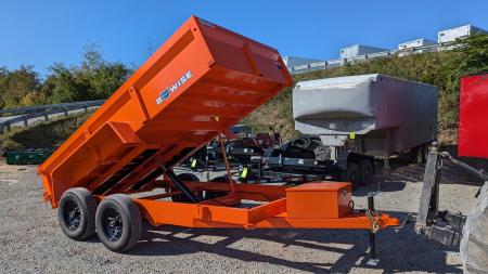New 2027 BWISE 6x10 Lo Pro Equipment Dump w/ Underbody Ramps