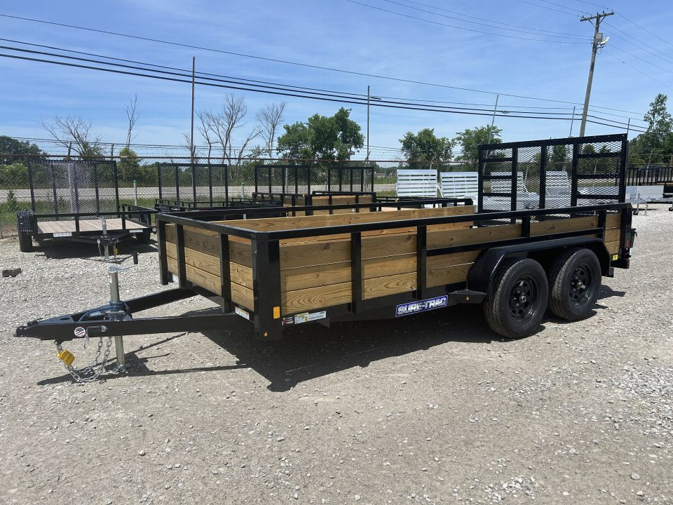New 2026 Sure-Trac 7x14 7K 3-Board Utility Trailer
