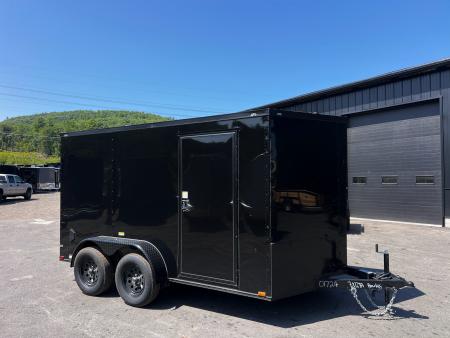 New 2026 Panther Cargo 7x12 +2ft V-Nose /.080 Polycore /6'6" Interior Height/ Plywood Reinforced Roof- 7000 GVW