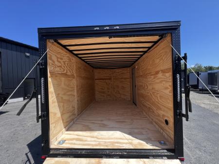 New 2026 Panther Cargo 7x12 +2ft V-Nose /.080 Polycore /6'6" Interior Height/ Plywood Reinforced Roof- 7000 GVW
