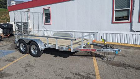 New 2027 Load Rite 7x12 Tandem ALL GALVANIZED Utility w/ Spring Assist Gate