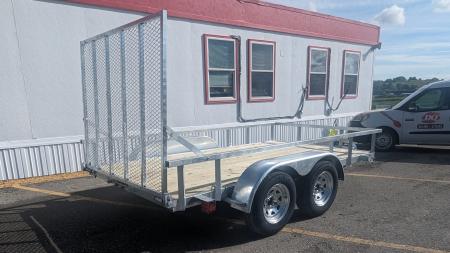 New 2027 Load Rite 7x12 Tandem ALL GALVANIZED Utility w/ Spring Assist Gate