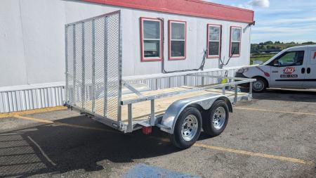 New 2027 Load Rite 7x12 Tandem ALL GALVANIZED Utility w/ Spring Assist Gate