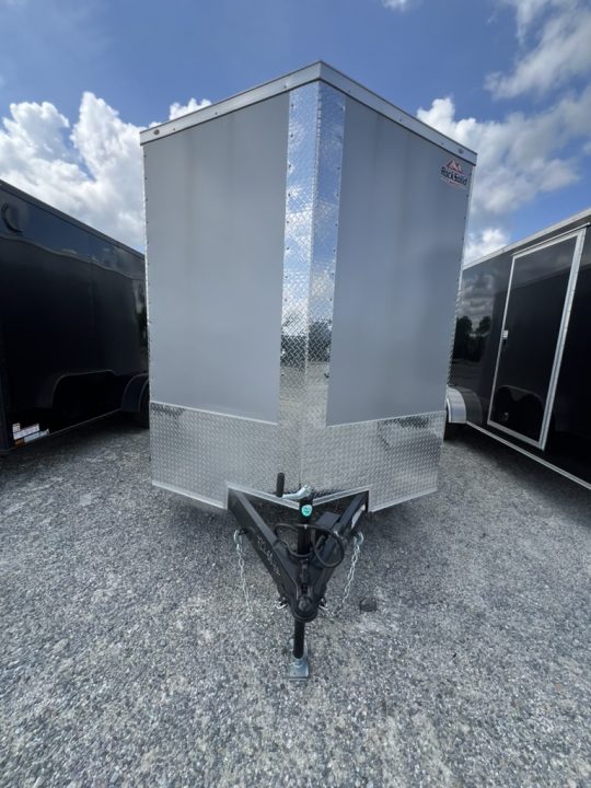 New 2027 Rock Solid Cargo 7x16 Tandem Axle Enclosed Cargo Trailer – White Polycore Exterior