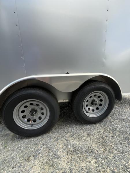 New 2027 Rock Solid Cargo 7x16 Tandem Axle Enclosed Cargo Trailer – White Polycore Exterior