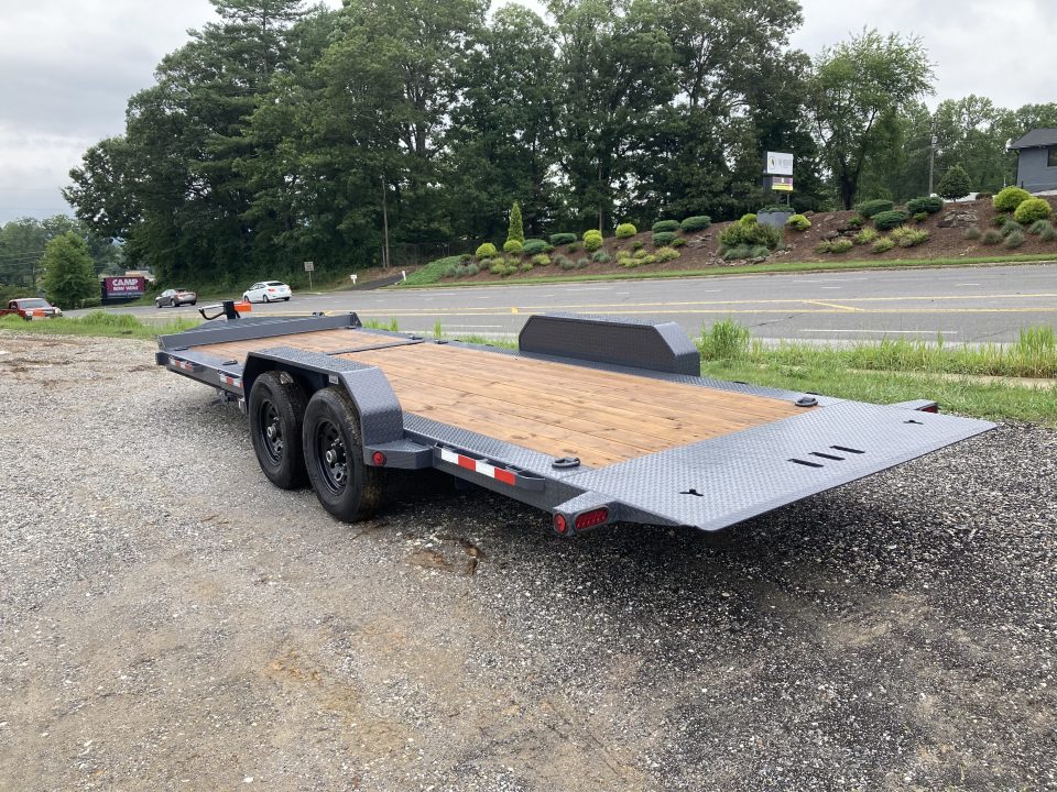 New 2027 Iron Bull Tilt Trailer / TWB Series / 83" x 22' ( 6+'Stationary 16' Tilt ) / 2-7,000# Electric Brake Axles / Jumbo Tool Box