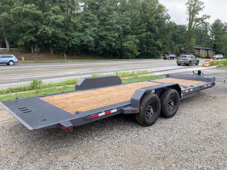 New 2027 Iron Bull Tilt Trailer / TWB Series / 83" x 22' ( 6+'Stationary 16' Tilt ) / 2-7,000# Electric Brake Axles / Jumbo Tool Box