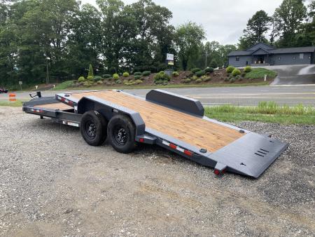 New 2027 Iron Bull Tilt Trailer / TWB Series / 83" x 22' ( 6+'Stationary 16' Tilt ) / 2-7,000# Electric Brake Axles / Jumbo Tool Box