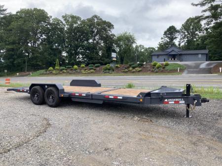 New 2027 Iron Bull Tilt Trailer / TWB Series / 83  x 22' ( 6+'Stationary 16' Tilt ) / 2-7,000# Electric Brake Axles / Jumbo Tool Box