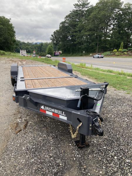 New 2027 Iron Bull Tilt Trailer / TWB Series / 83" x 22' ( 6+'Stationary 16' Tilt ) / 2-7,000# Electric Brake Axles / Jumbo Tool Box