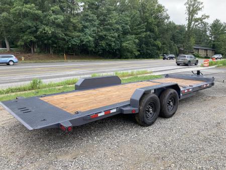 New 2027 Iron Bull Tilt Trailer / TWB Series / 83" x 22' ( 6+'Stationary 16' Tilt ) / 2-7,000# Electric Brake Axles / Jumbo Tool Box
