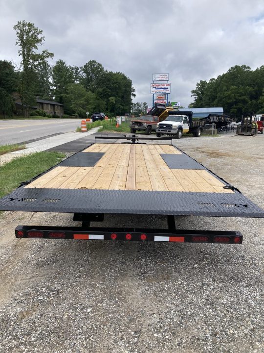 New 2027 IRON BULL Power Tilt Trailer / 102" Wide x 22' Long / 2-7,000# Electric Brake Axles / Dual Tilt Cylinders