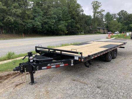 New 2027 IRON BULL Power Tilt Trailer / 102  Wide x 22' Long / 2-7,000# Electric Brake Axles / Dual Tilt Cylinders