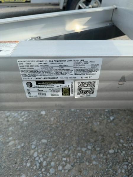 New 2026 Aluma 8214HS BT Utility Trailer