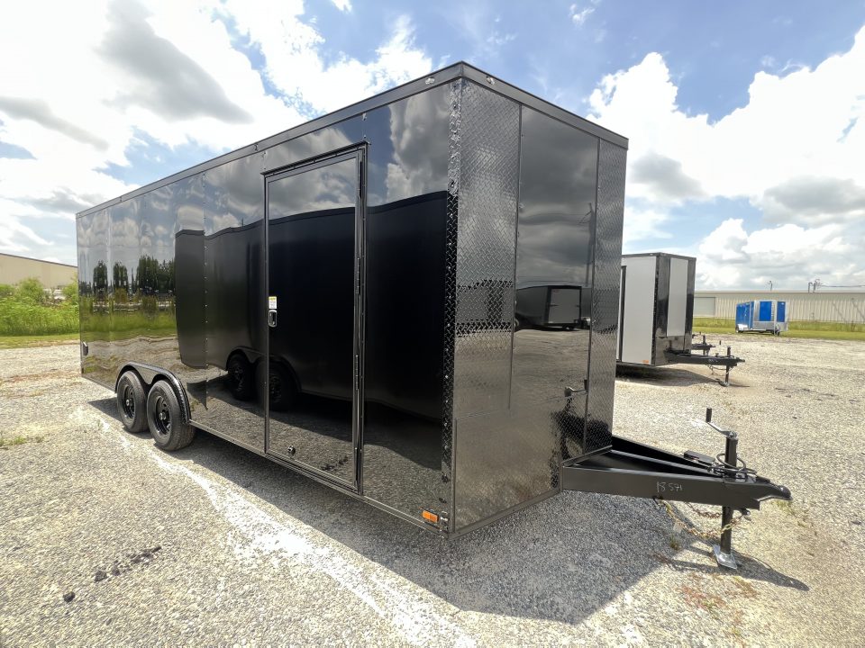 New 2027 Titanium 8.5x20 Tandem Axle Enclosed Cargo Trailer – Black Stealth Blackout Package