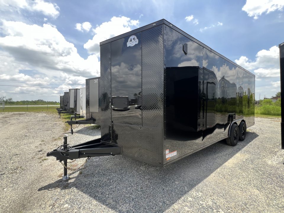 New 2027 Titanium 8.5x20 Tandem Axle Enclosed Cargo Trailer – Black Stealth Blackout Package